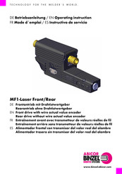 Abicor Binzel MF1-Laser-Front Mode D'emploi