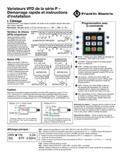 Franklin Electric P Série Instructions De Démarrage Rapide