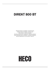 Heco DIREKT 800 BT Mode D'emploi