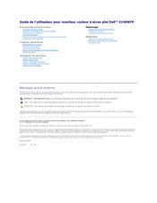 Dell E248WFPb Guide De L'utilisateur