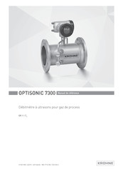 KROHNE OPTISONIC 7300 Manuel De Référence