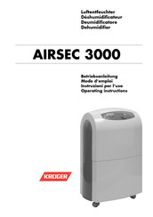 Kruger AIRSEC 3000 Mode D'emploi