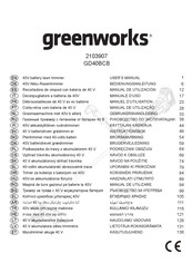 Greenworks GD40BCB Manuel D'utilisation