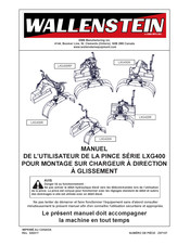 Wallenstein LXG430S Manuel De L'utilisateur