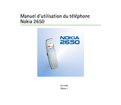 Nokia 2650 Manuel D'utilisation