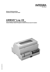 INTEGRA Metering AMBUS Log 20 Instructions De Montage Et Mode D'emploi