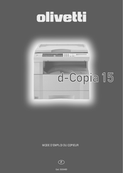 Olivetti d-Copia 15 Mode D'emploi