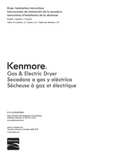 Kenmore W10850308A Instructions D'installation