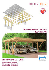 Kiehn-Holz Doppelcarport KH 104 Instructions De Montage