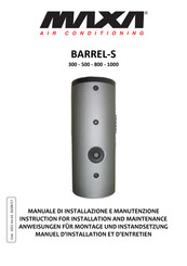 MAXA BARREL-S 1000 Manuel D'utilisation