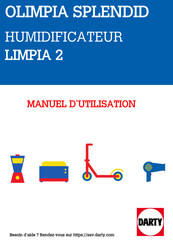 Olimpia splendid LIMPIA 2 Manuel D'utilisation