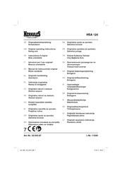 HERKULES HSA 120 Instructions D'origine
