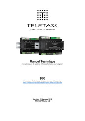 Teletask TDS13644 Manuel Technique