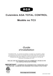 Aga TOTAL CONTROL TC3 Guide D'installation