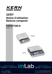 KERN FOB 0.5K-4NS Notice D'utilisation