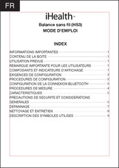 iHealth HS3 Mode D'emploi