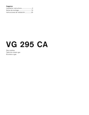 Gaggenau VG 295 CA Notice De Montage
