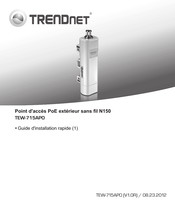 TRENDnet TEW-715APO Guide D'installation Rapide