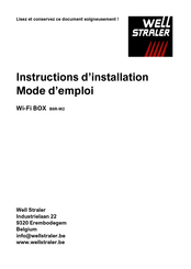 Well Straler Wifi-BOX 26016 Instructions D'installation Et D'emploi