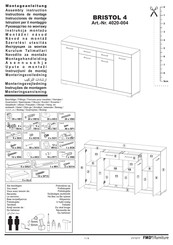 FMD Furniture BRISTOL 4 4020-004 Instructions De Montage