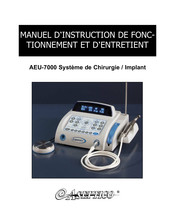 Aseptico AEU-7000 Instructions D'installation, De Fonctionnement Et D'entretien