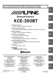 Alpine KCE-350BT Mode D'emploi