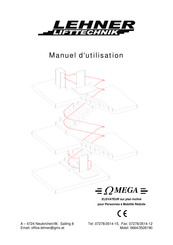 Lehner Lifttechnik OMEGA Manuel D'utilisation