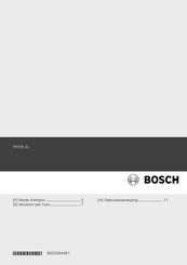 Bosch NKN8 G Série Mode D'emploi