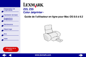Lexmark Color JetPrinter Z25 Guide De L'utilisateur En Ligne