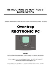 Oventrop REGTRONIC PC Instructions De Montage Et D'utilisation