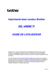 Brother HL-4000CN Guide De L'utilisateur