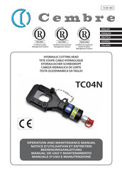 Cembre TC04N Notice D'utilisation Et Entretien