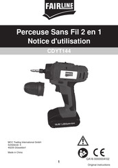 FAIRLINE CDYT144 Notice D'utilisation