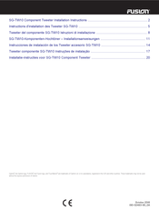 Fusion Signature SG-TW10 Instructions D'installation