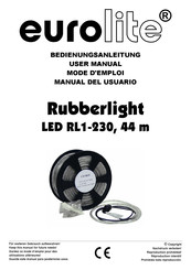 EuroLite Rubberlight LED RL1-230 Mode D'emploi
