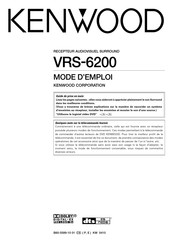 Kenwood VRS-6200 Mode D'emploi