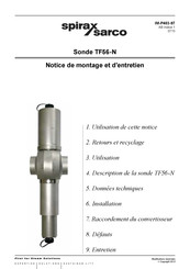 Spirax Sarco TF56-N Notice De Montage Et D'entretien