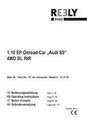 Reely Road 1:10 EP Onroad-Car Audi S5 4WD BL RtR Notice D'emploi
