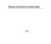 Nokia 2600 classic Manuel D'utilisation