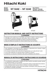 Hitachi Koki NT 50AE Mode D'emploi Et Instructions De Securite