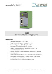 Motrona FU 252 Manuel D'utilisation