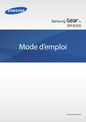 Samsung Gear Fit SM-R350 Mode D'emploi
