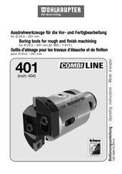 WOHLHAUPTER COMBI LINE 401 Mode D'emploi