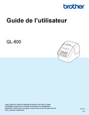 Brother QL-800 Guide De L'utilisateur