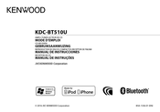 Kenwood KDC-BT510U Mode D'emploi