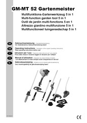 Gartenmeister GM-MT 52 Manuel D'utilisation