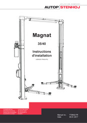 AUTOPSTENHOJ Magnat 40 Instructions D'installation