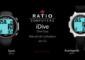 Ratio iDive Easy Avantgarde Manuel De L'utilisateur