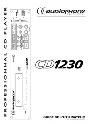 Audiophony PA CD1230 Guide De L'utilisateur