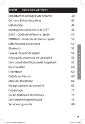 Clarity XLC7BT Mode D'emploi